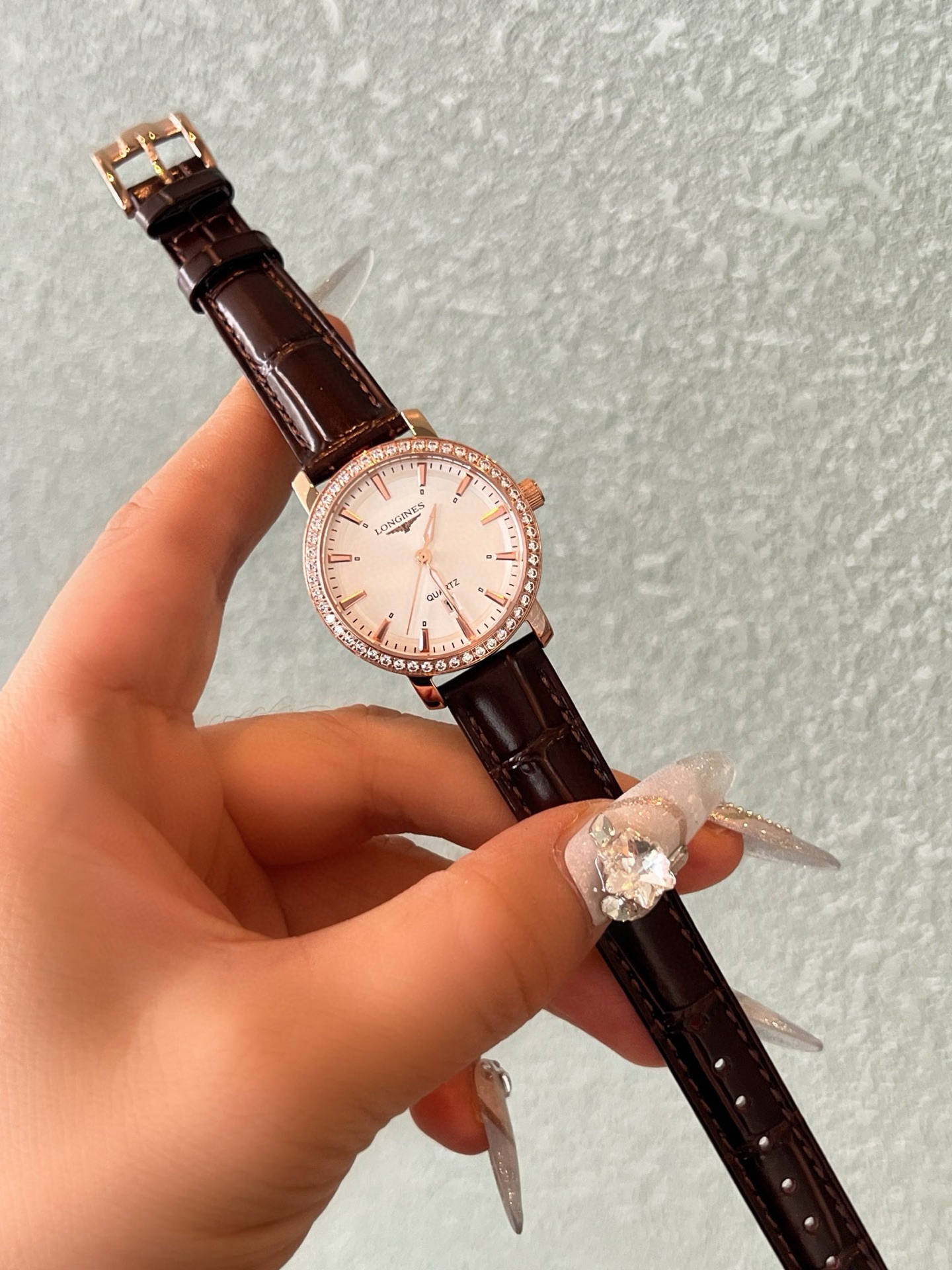 White belt 220, gold belt 240, steel belt +20, ceramic belt +40. [New Style Classic Hot Sale] Longines - Ladies watch Imported quartz movement Mineral tempered glass 316L Stainless steel case Genuine leather strap Fashionable design Elegant and grand Size