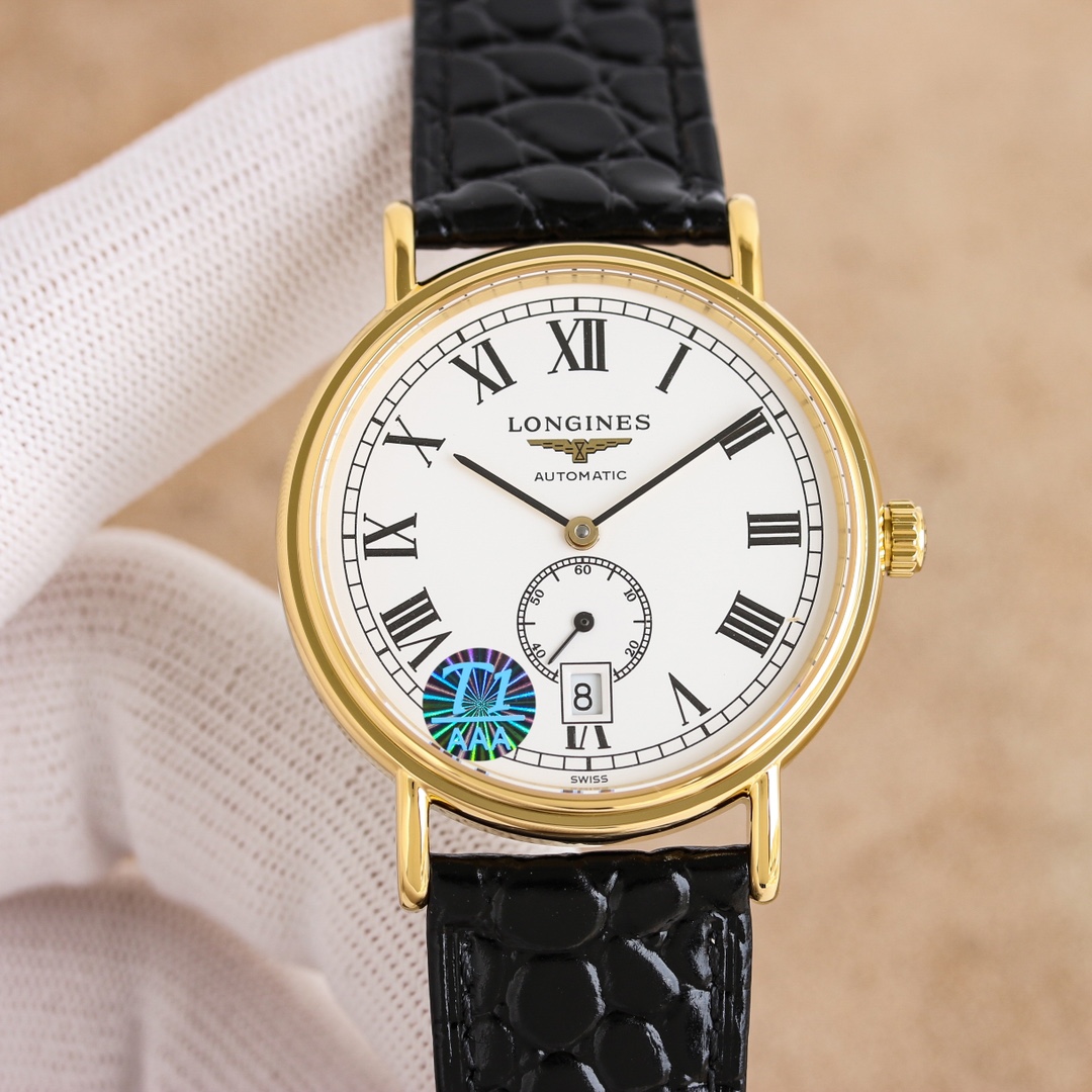 ?? Leather strap 1250 steel strap 1350
The new Longines Elegance collection, with timeless design and exquisite craftsmanship, interprets the brand's profound understanding of traditional watchmaking aesthetics. The case is made of 316L stainless steel an