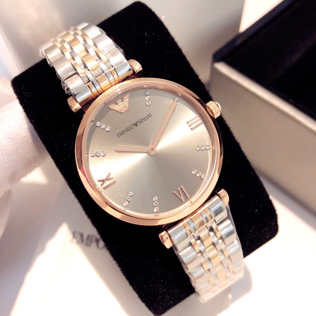 Ordinary 70 Stainless steel 160 Armani ARMANI ?? Case: 316L stainless steel, crystal: Tempered mineral glass, strap: 316L stainless steel, light luxury SIMPLE, elegant sentiment, highlighting feminine grace