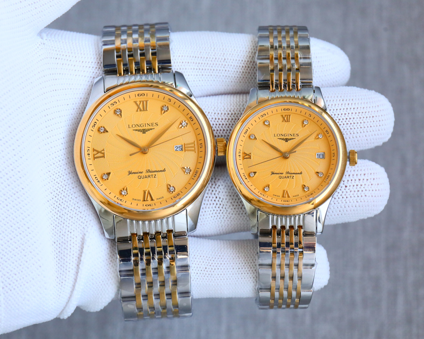 Japanese quartz: 300 gold 320
Japanese mechanical: 500 gold 520
Brand: LONGINES ??LONGINES?? Exquisite couple watch, simple three-hand with three-position single date design ???XT2 316 stainless steel case, original Citizen 8215 new movement (accurate tim