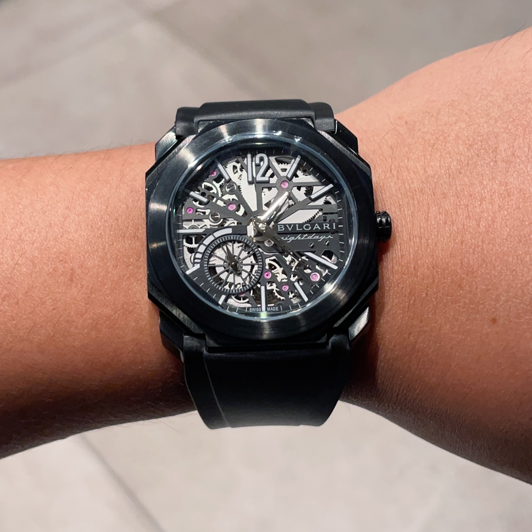 ?? Upgraded version -BVLGARI Octo series Finissimo Automatic watch with imported high-end custom seven-position small seconds dynamic engraving automatic mechanical movement Super long 72-hour power reserve ?? Frequency 28,800 /h Fast pendulum ?? Dial Sig