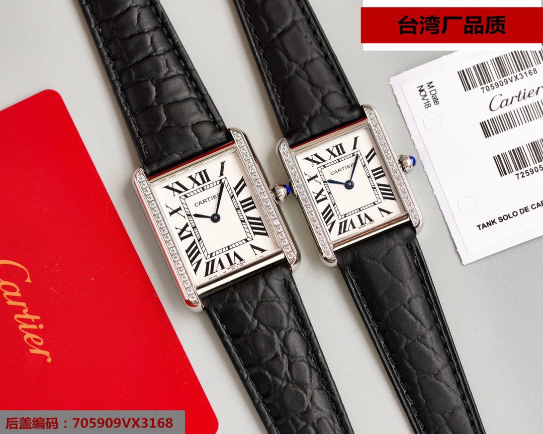 Bay ? ?? ? machine factory quality goods mould high-end replica, Cartier - SOLO tanks TANK SOLO W52 series movement by Swiss 762 movement, watchcase ? ? face side ? use round shape bead ? crown, set ? one or embedded ? ? round convex ? ? into ? spinel, in