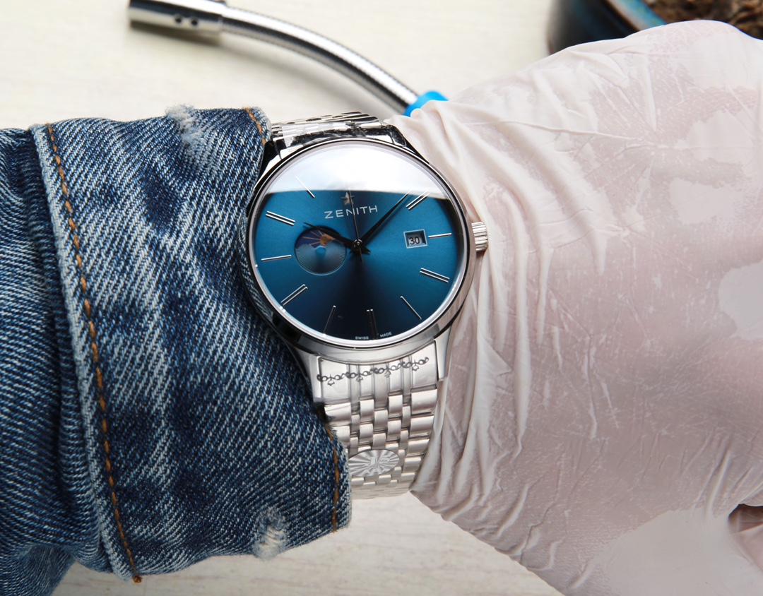 Produced by Taiwan: White Steel 680. ?? ?? ?20. (All products have been strictly tested for water pressure resistance, water resistance up to 120 m ??)
Taiwan factory J5, Zenith, Sun Moon Star series, with custom original imported 8217 movement (0 repair 