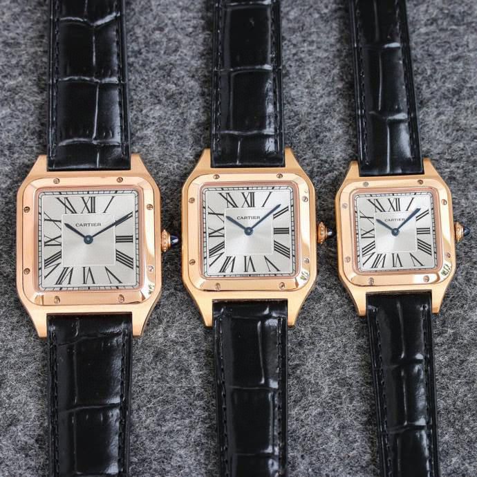Taiwan factory Dumont, the latest lychee peel, large, medium, small, three sizes, Cartier Santos-Dumont series, Swiss quartz movement! Silver-plated dial! The new Santos-Dumont men's and women's watches were introduced at the 2021 Geneva Watch Show. The o