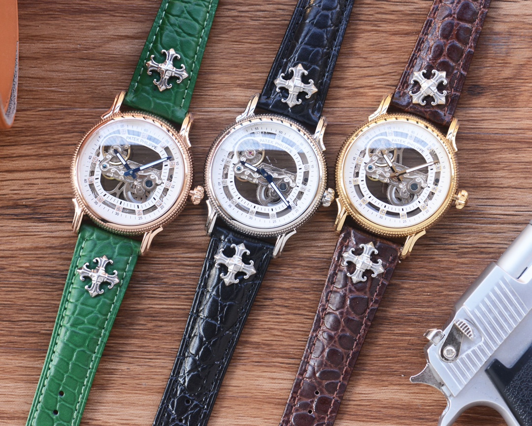 As 570
[Up to Date] : Patek Philippe ?? Best designs ?? Exclusive release ??
?? Type ?? : Fine men's watch
[Strap] : A genuine cowhide strap with a Croix core
?? Movement ?? : High-end automatic mechanical movement
?? Mirror ?? : Mineral-reinforced glass 