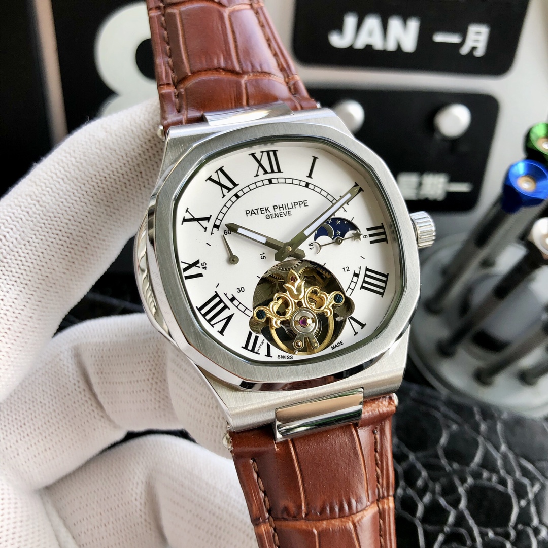 Uni-t: 540??
Brand: Patek Philippe ---- Nautilus Noble HIGH-END men's watch! Luxury grand type, premium top men watch, top skeletonized mechanical movement (stable) Top 316 stainless steel (durable) Mineral super mirror glass (high definition, durable) St
