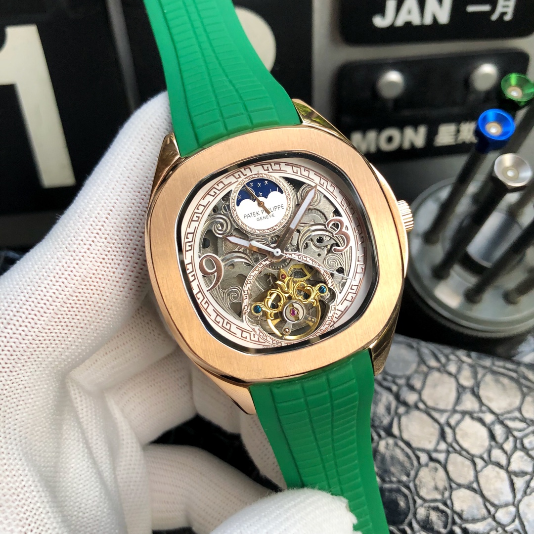 Uni-t: 540??
Brand: Patek Philippe ---- Noble HIGH-END men's watch! Luxury GRAND type, premium top men watch, top mechanical movement (stable) Top 316 stainless steel (durable) Mineral super mirror glass (high definition, durable) STRONG three-dimensional