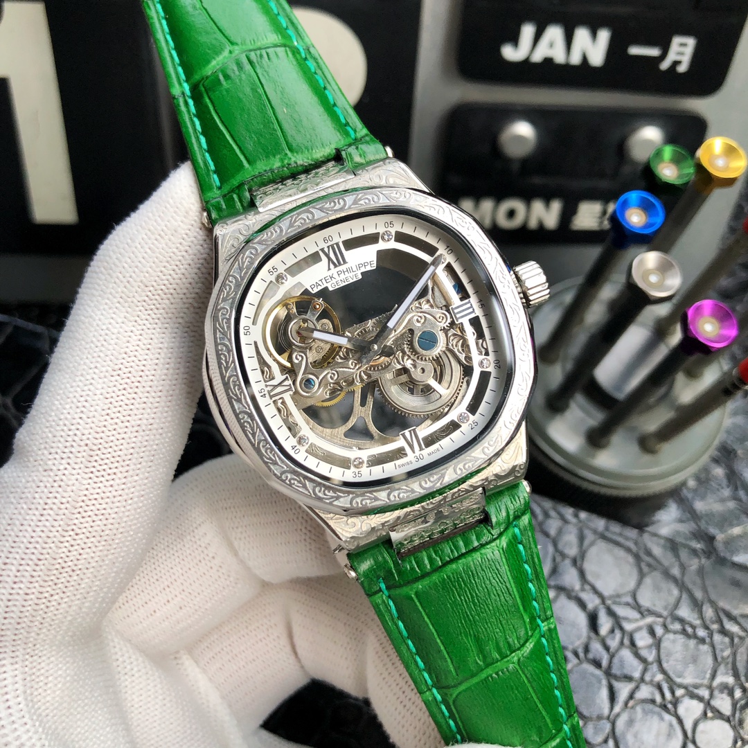 Uniform: 570??
Brand: Patek Philippe ---- Nautilus Noble HIGH-END men's watch! Luxury grand type, premium top men watch, top skeletonized mechanical movement (stable) Top 316 stainless steel (durable) Mineral super mirror glass (high definition, durable) 