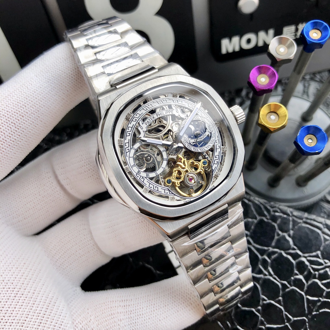 Uniform: 570??
Brand: Patek Philippe ---- Nautilus Noble HIGH-END men's watch! Luxury grand type, premium top men watch, top skeletonized mechanical movement (stable) Top 316 stainless steel (durable) Mineral super mirror glass (high definition, durable) 