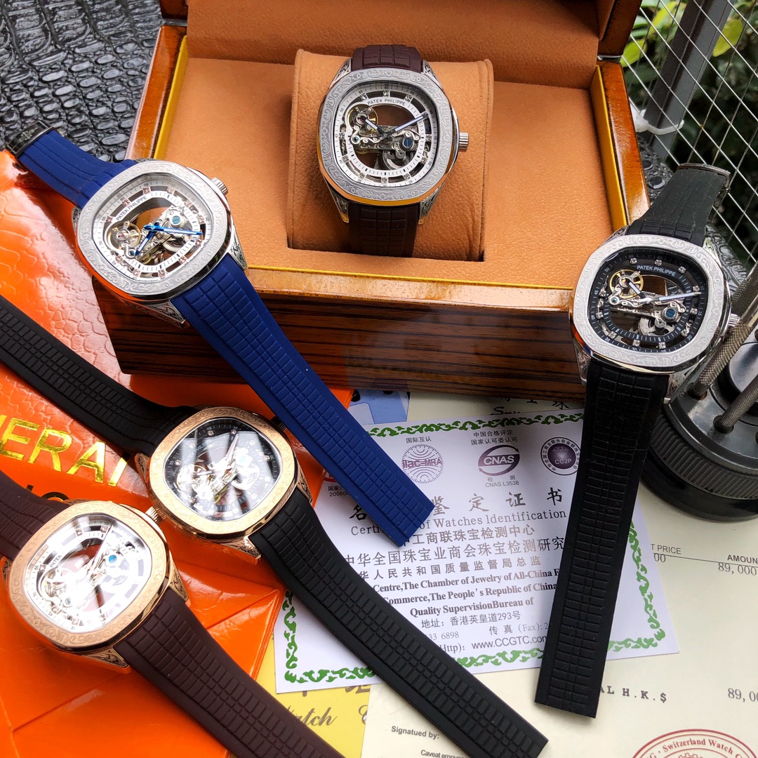 Uniform: 570??
Brand: Patek Philippe ---- Noble HIGH-END men's watch! Luxury GRAND type, premium top men watch, top mechanical movement (stable) Top 316 stainless steel (durable) Mineral super mirror glass (high definition, durable) STRONG three-dimension