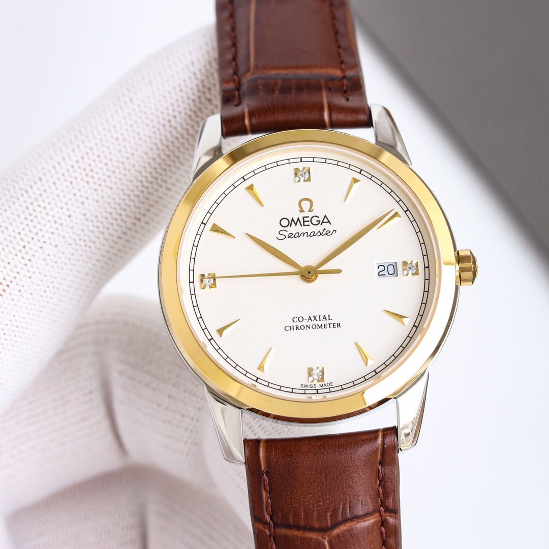 Uniform: 900
< Reach Quality Feel Classic >
OMEGA classic, with Swiss ETA2824 mechanical movement, 316 steel, sapphire glass, top-grain cowhide strap, original snap fasteners, 100% guaranteed water resistance, 40mm diameter, 11mm thickness.