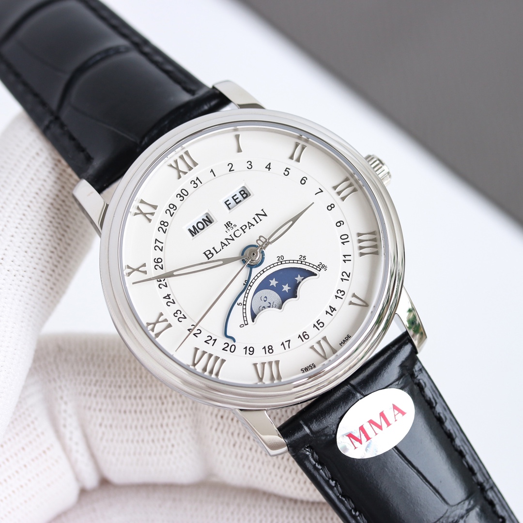 Unity: 1300
2024 SONY V2 Upgrade Bao. Platinum 6654 villeret Classic 6654 Moon Phase Display Series watch! Upgrades:
1 ? Upgraded case lugs split line more visible!
2 ? Upgrade the lugs' Angle rounder R is rounder, the front lugs' Angle slant line is more