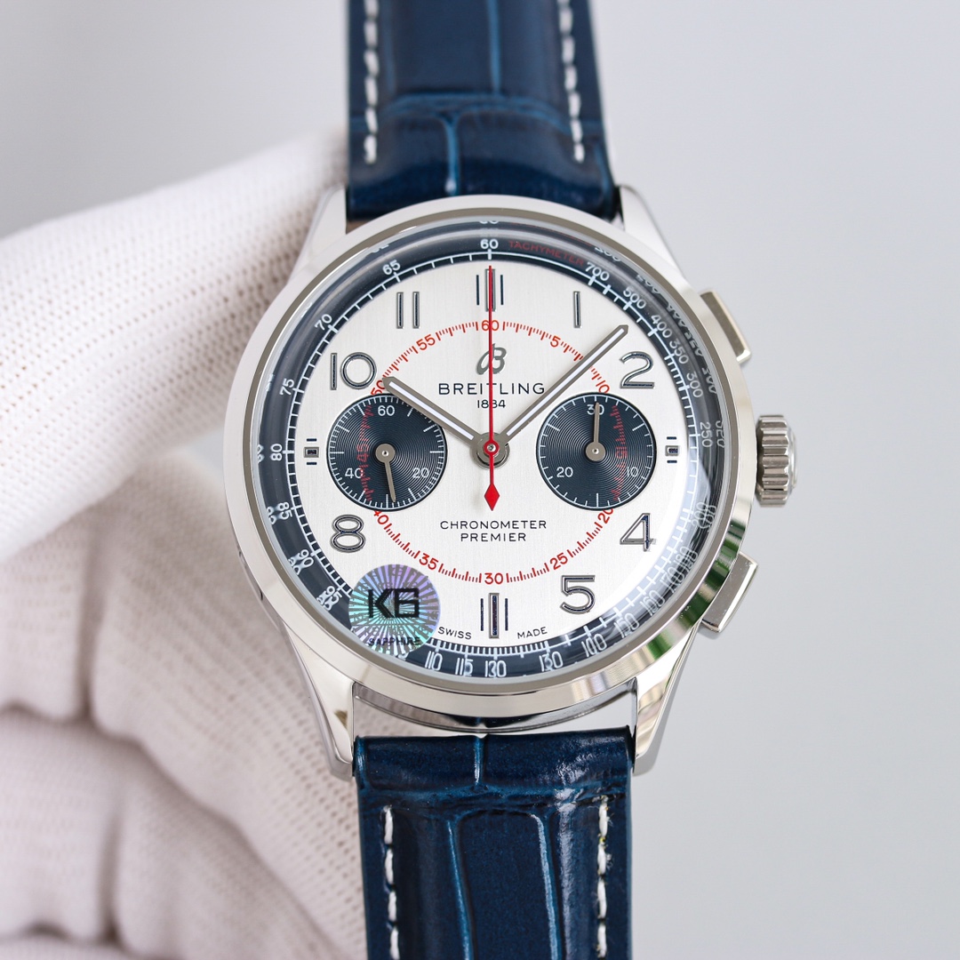 Uniform 1650
TW New Breitling Premier B01 Chronograph (the same as Daniel Wu)
Material: 316L stainless steel
Diameter: 42mm
Thickness: 13.65 mm
Crystal: Pot lid curved crystal glass, double-sided anti-glare treatment
Case back: screw-down stainless steel,