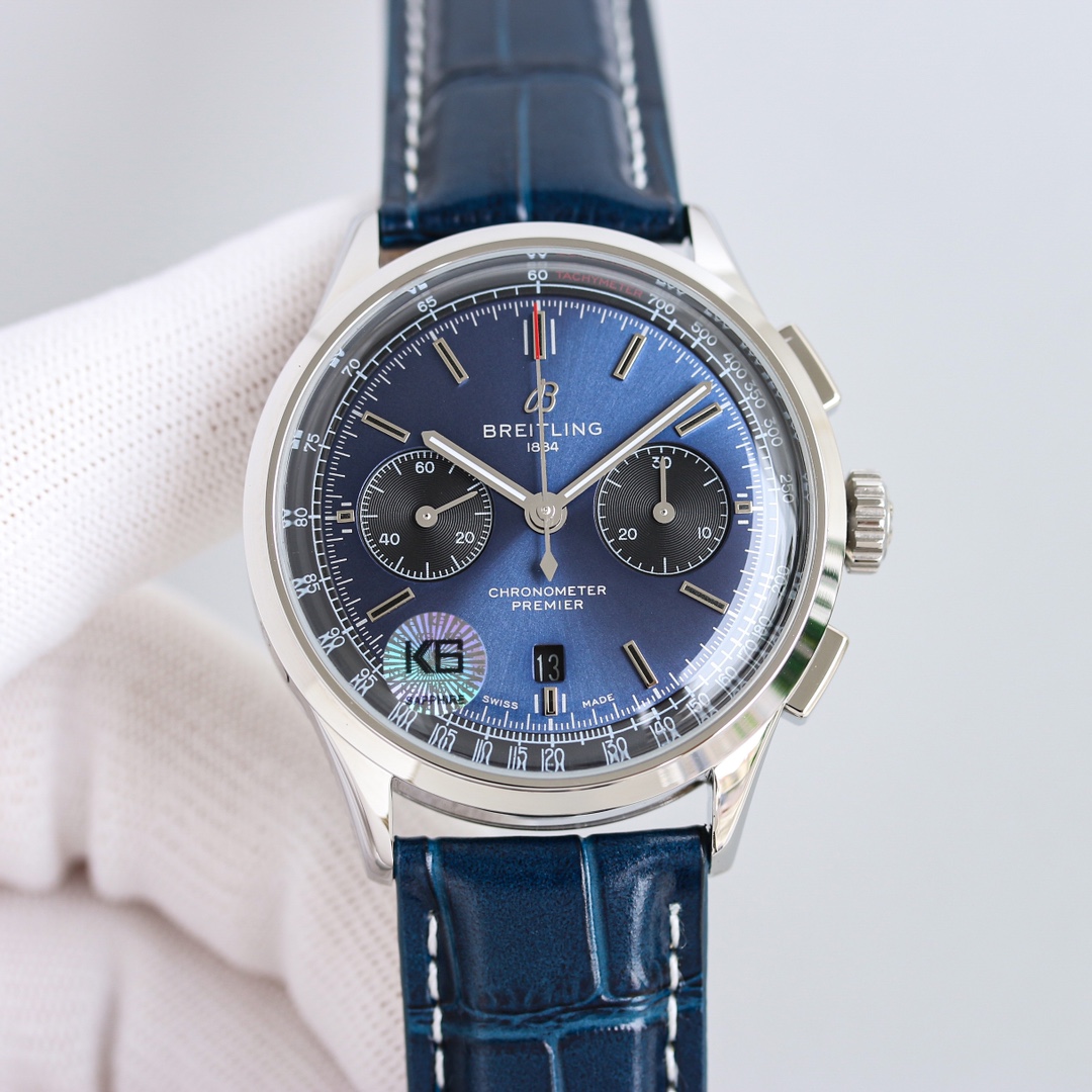 Uniform 1650
TW New Breitling Premier B01 Chronograph (the same as Daniel Wu)
Material: 316L stainless steel
Diameter: 42mm
Thickness: 13.65 mm
Crystal: Pot lid curved crystal glass, double-sided anti-glare treatment
Case back: screw-down stainless steel,