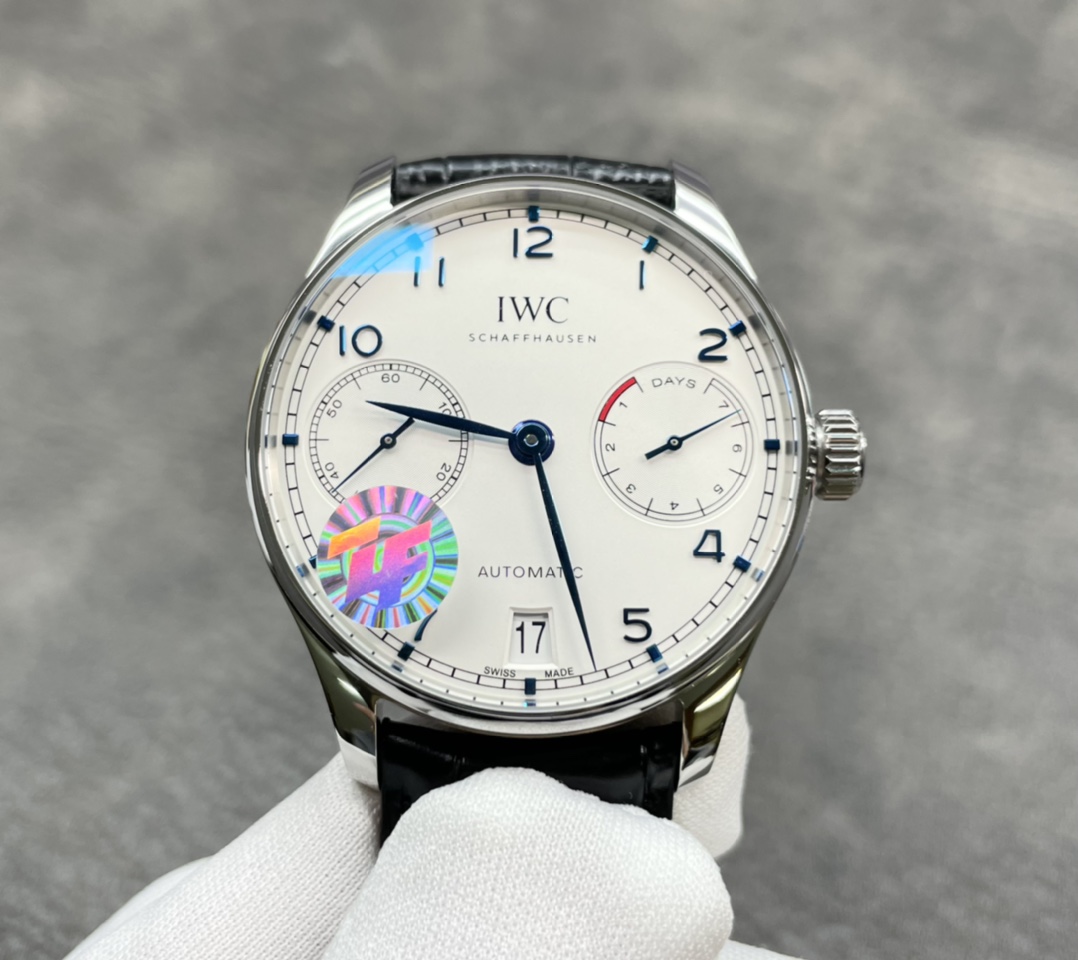 Appearance level 1! Custom-made elongated American crocodile skin! The latest IWC Portuguese 7 V5 movement, IWC- Portuguese series seven-day chain Portuguese 7 automatic mechanical movement with independent small seconds true power indicator sapphire glas