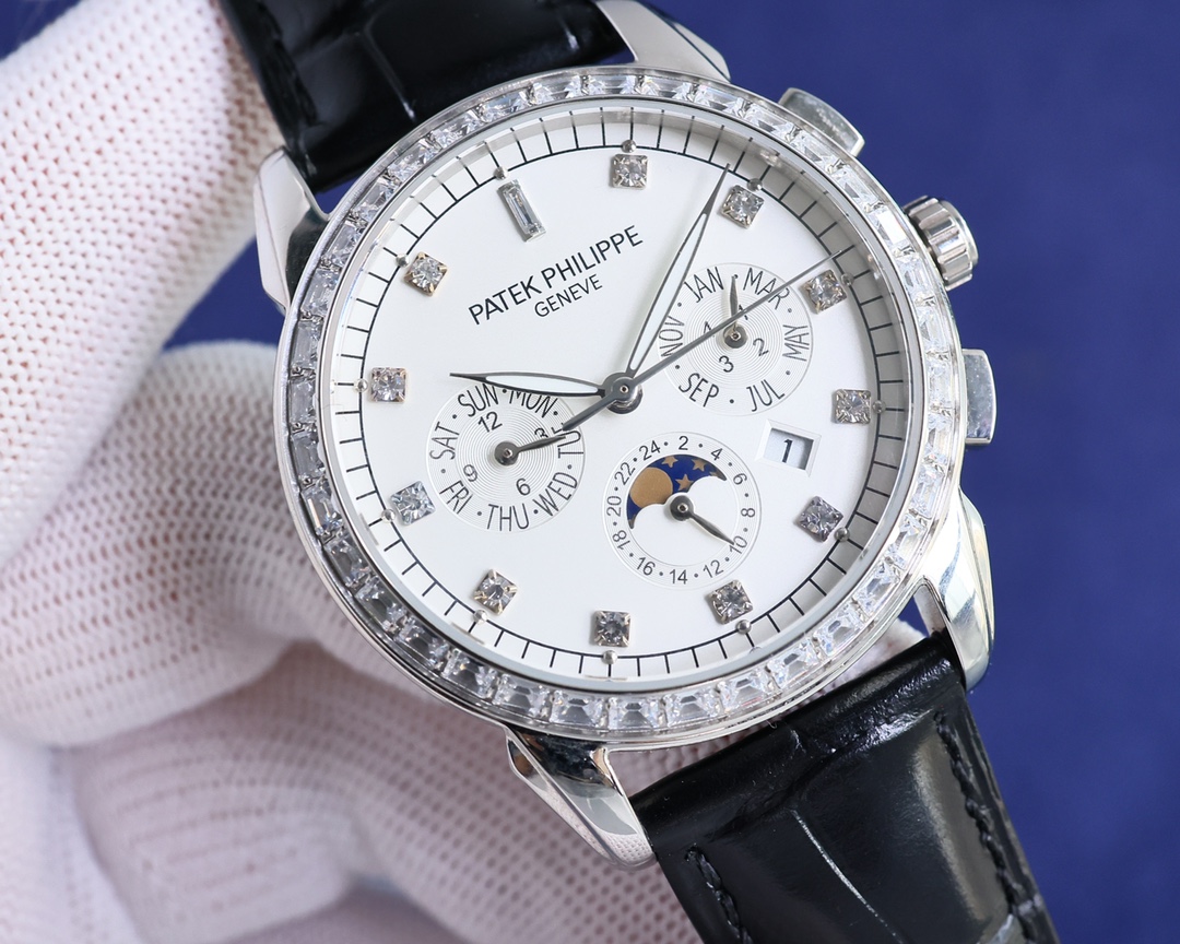 Heavyweight recommendation: New Patek Philippe Complex Function Collection for men, luxurious and elegant, classic design that stands the test of time, with Swarovski diamonds set as the hour markers for an even more luxurious and elegant look! With the o