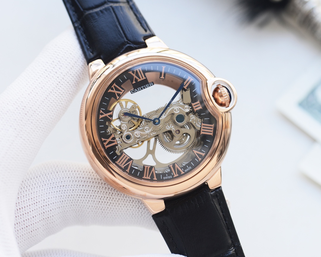 Exclusive: 420
Brand: CARTIER -CARTIER????
Type: Men 's watch ????
Case: Top 316 stainless steel L
Strap: Imported calfskin strap
Movement: Fully automatic imported mechanical movement ??
Mirror: Mineral scratch-resistant mirror glass
Size: 46mm diameter 