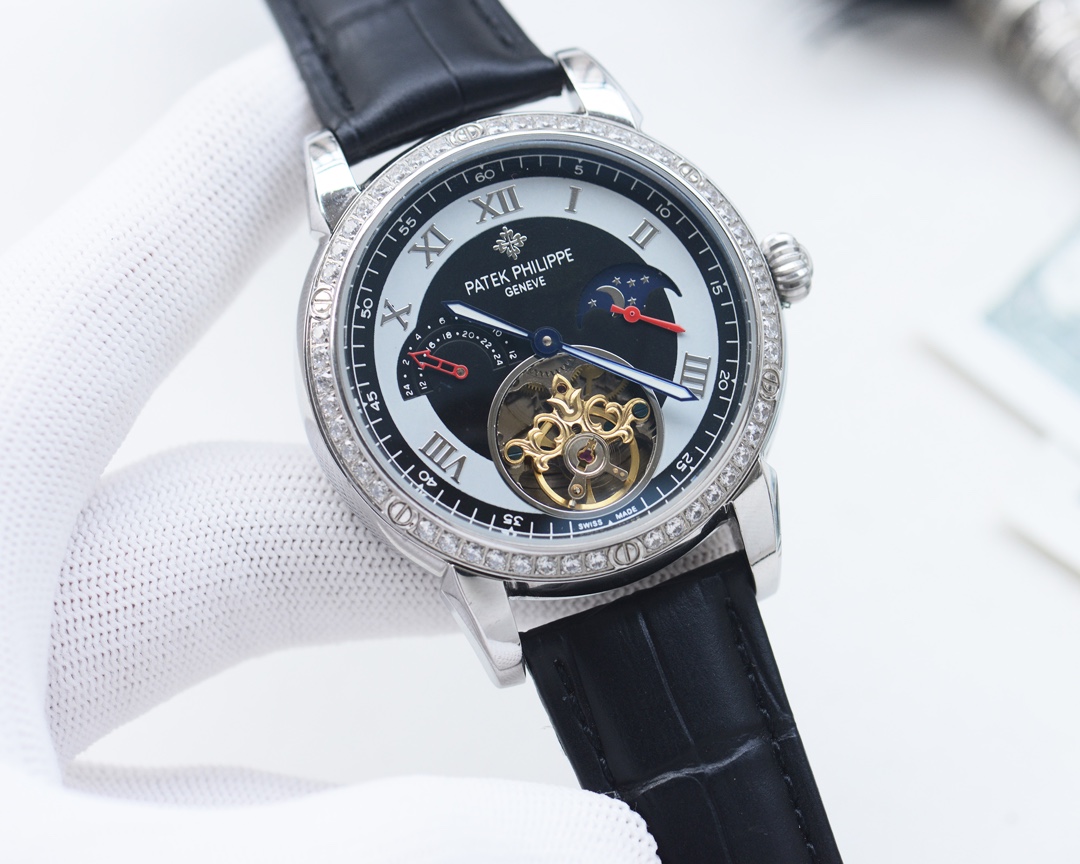 Exclusive: 520
Brand: PATEK PHILIPPE -PATEK PHILIPPE????
Type: Men 's watch ????
Case: Top 316 stainless steel L
Strap: Imported calfskin strap
Movement: Fully automatic imported mechanical movement ?
? Mirror: mineral scratch-resistant mirror glass
Size: