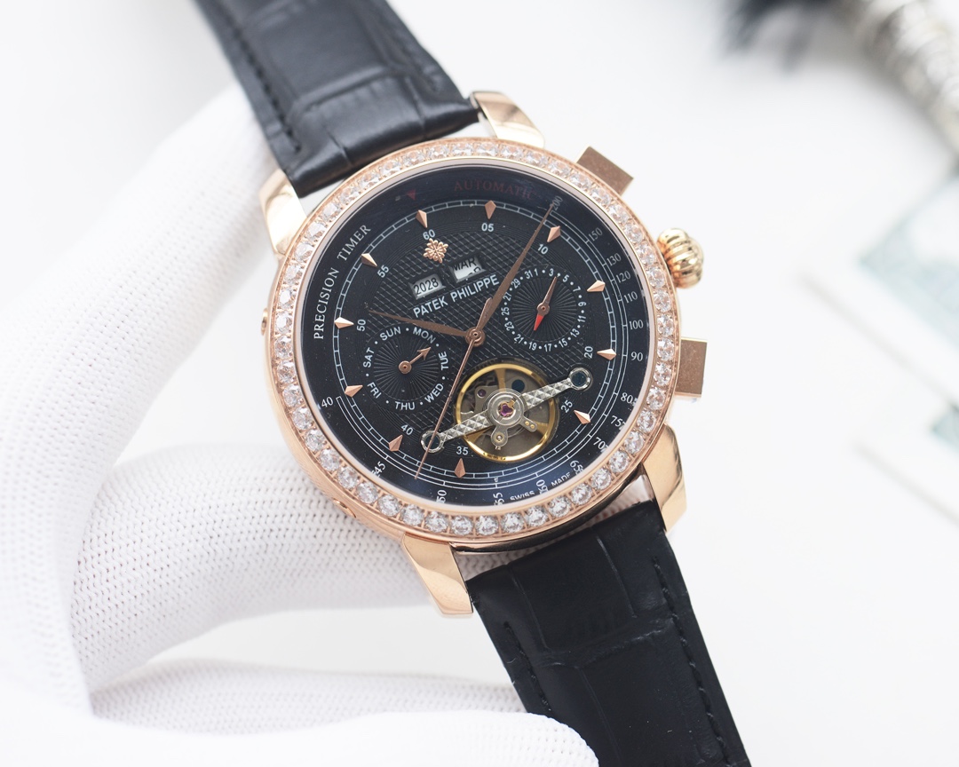 Exclusive: 580
Brand: PATEK PHILIPPE -PATEK PHILIPPE????
Type: Men 's watch ????
Case: Top 316 stainless steel L
Strap: Imported calfskin strap
Movement: Fully automatic imported mechanical movement ?
? Mirror: mineral scratch-resistant mirror glass
Size:
