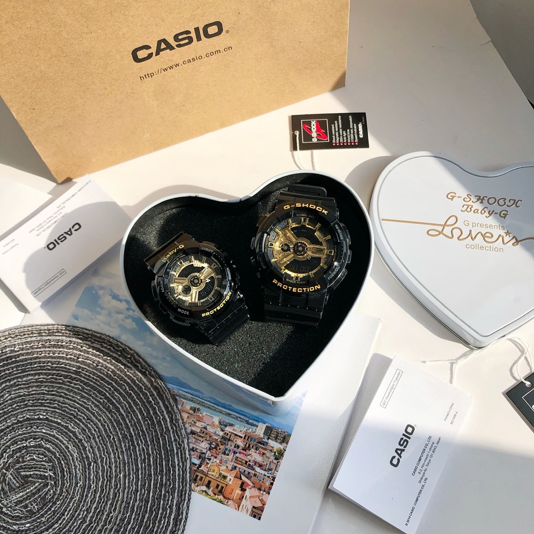 ??520?? Couple watch, Casio GA-110 dial diameter 53mm large, 32mm small, watch on Xiaohongshu has gone viral #G-shock, turning heads off the charts!