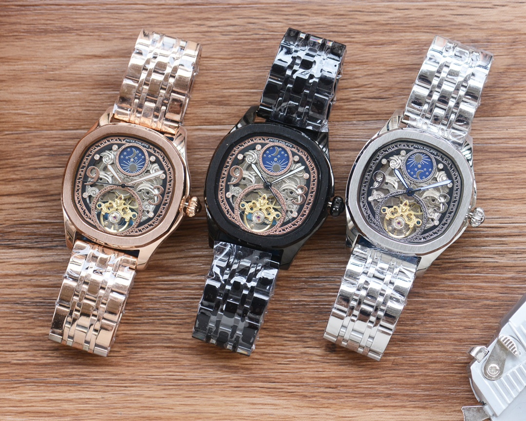 520
Men LOVE Skeletonized watch ??
[Latest] : Patek Philippe ?? best design ?? Exclusive launch ??
?? Type ?? : Fine men's watch
[Strap] : 316 stainless steel strap
?? Movement ?? : Automatic mechanical movement
[Mirror] : Mineral-reinforced glass (higher
