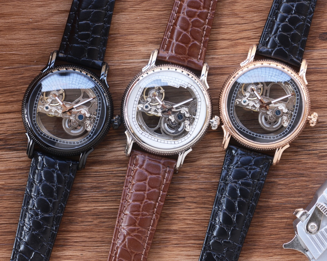?? 520
Men 's beloved skeleton watch ??
[Latest] : Patek Philippe ?? best design ?? Exclusive launch ??
?? Type ?? : Fine men's watch
[Strap] : Genuine cowhide strap
?? Movement ?? : Automatic mechanical movement
[Mirror] : Mineral-reinforced glass (highe
