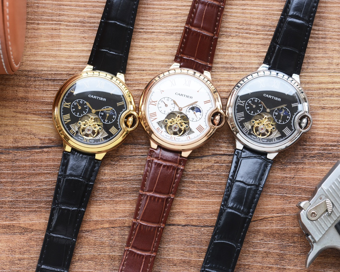 530
Ballon Bleu collection Chic and versatile ????
[Latest] : Cartier ?? versatile design ??
?? Type ?? : Fine men's watch
[Strap] : Genuine cowhide strap
?? Movement ?? : Automatic mechanical movement
[Mirror] : Mineral-reinforced glass (higher clarity)
