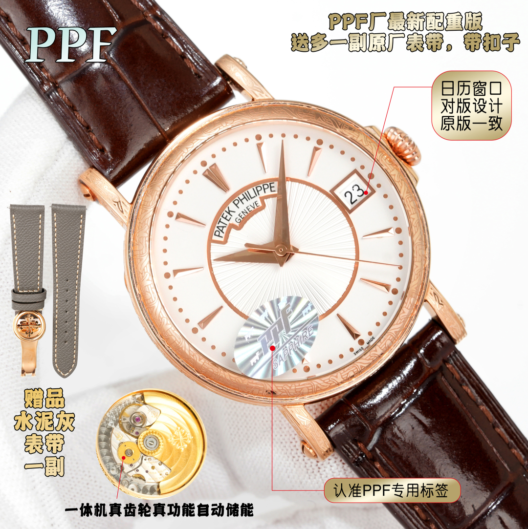 SJ production 1550
Special deals are coming, special deals, best choices! Highest performance ratio, PPF new product, PATEKPHILIPPE PatekPHILIPPE, PP ??MK1 one-piece ultra-thin unique custom movement with real gears ?? automatic reserve power, super long 
