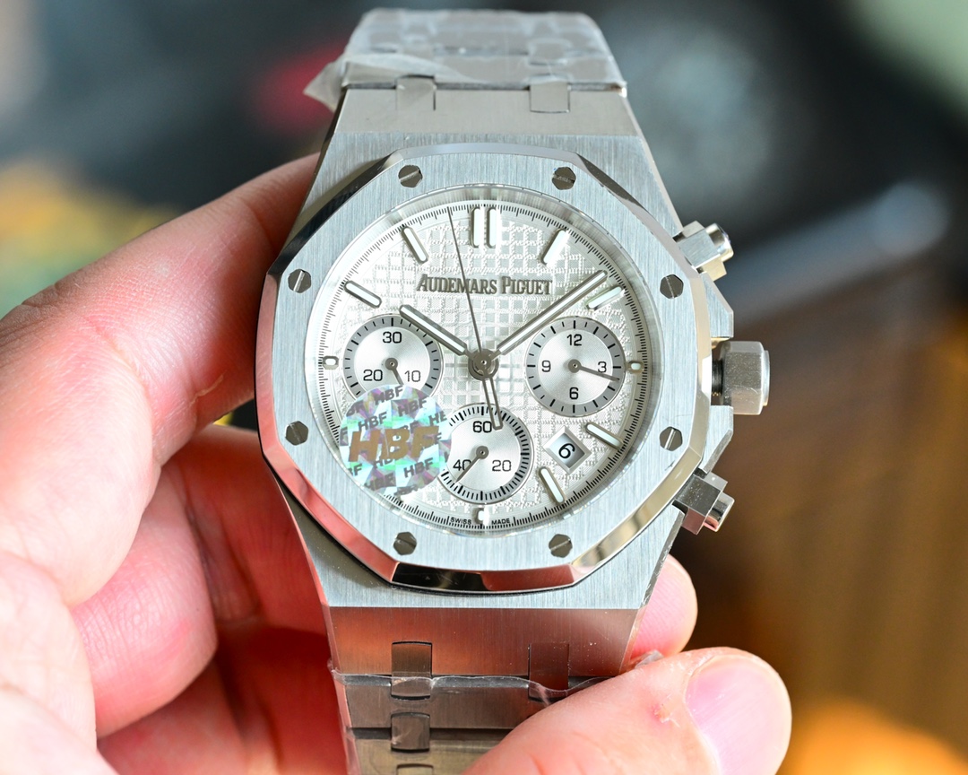 HBF Factory ??????? Audemars Piguet new (5? 0? Anniversary) Late 2024 big deal
Top market edition (original mold, three shell sets, 1:1 original replica, thinnest and best, no fake at first glance)
Audemars Piguet Royal Oak 26240 St. OO.1320 St. 01 Chrono
