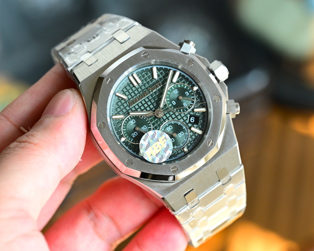 HBF Factory ??????? Audemars Piguet new (5? 0? Anniversary) Late 2024 big deal
Top market edition (original mold, three shell sets, 1:1 original replica, thinnest and best, no fake at first glance)
Audemars Piguet Royal Oak 26240 St. OO.1320 St. 01 Chrono