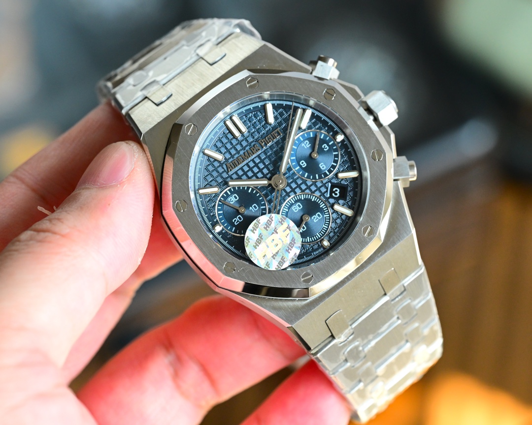 HBF Factory ??????? Audemars Piguet new (5? 0? Anniversary) Late 2024 big deal
Top market edition (original mold, three shell sets, 1:1 original replica, thinnest and best, no fake at first glance)
Audemars Piguet Royal Oak 26240 St. OO.1320 St. 01 Chrono