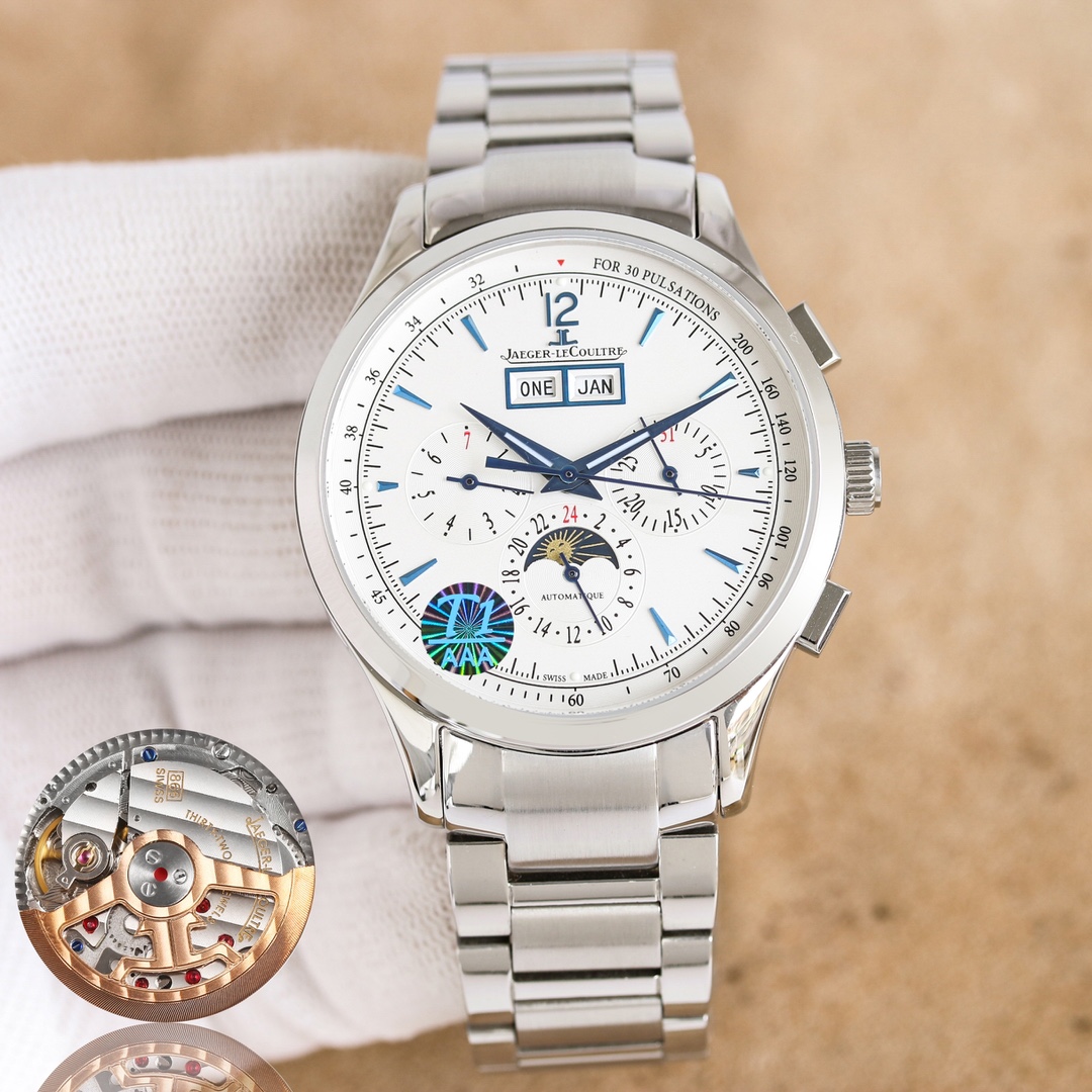 White 1550 Gold 1600 steel strap ?100
New JAEGER-LECOULTRE - crafted with great gold (Jaeger-lecoultre Master Collection 4138420) watch. Crafted with care, details:
? : The team spent more than two years meticulously designing, sparing no money and effort