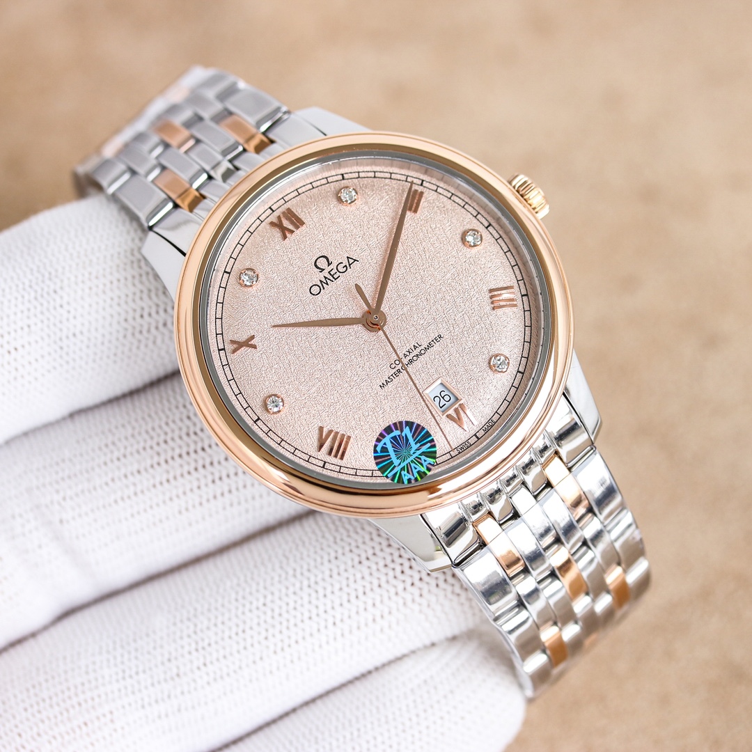 White 1350 Room 1400 All 1450
OM+Factory Omega De Ville collection
40mm Master Chronometer
?? Comes with a strap of any color
The case is made of original stainless steel and finished with the original finishing technique
The arched dial is treated with d