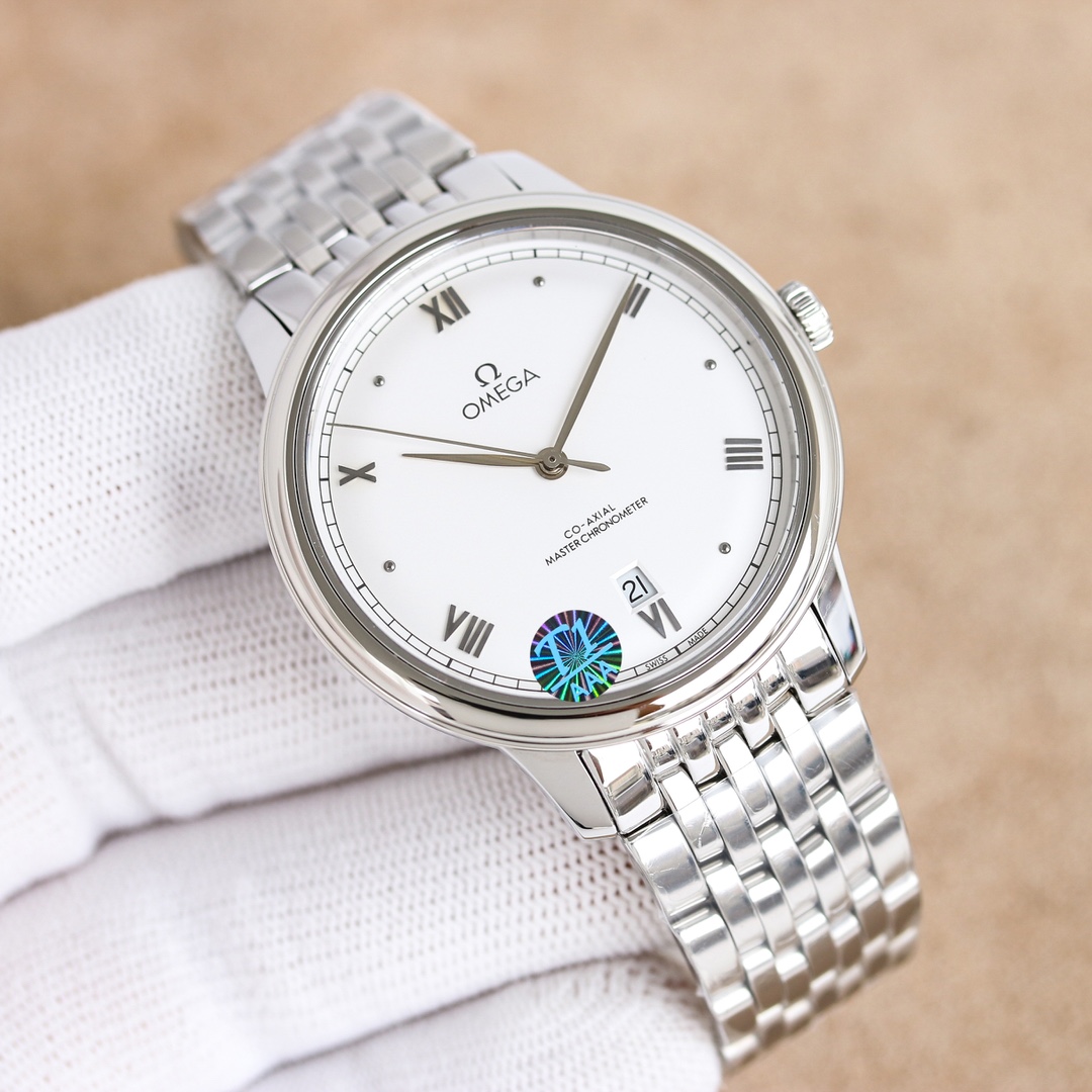 White 1350 Room 1400 All 1450
OM+Factory Omega De Ville collection
40mm Master Chronometer
?? Comes with a strap of any color
The case is made of original stainless steel and finished with the original finishing technique
The arched dial is treated with d
