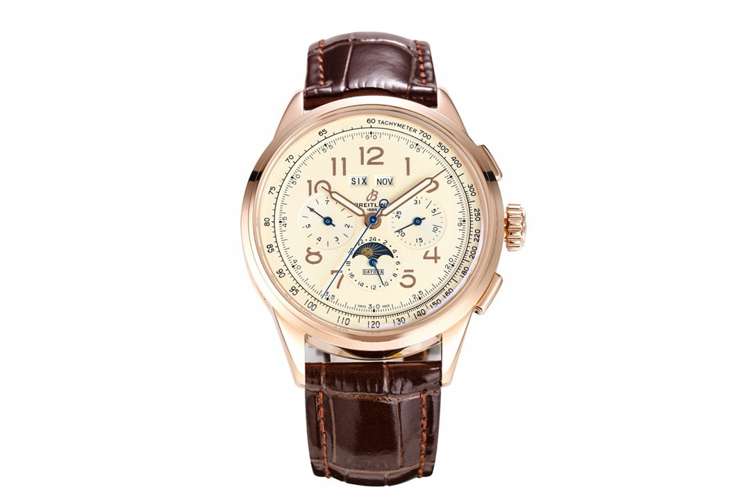 ??GF Factory Breitling Puitling Collection (Salmon)AB2510201K1P1
Still in the original order quality, top-notch workmanship, highly recommended!
[Diameter] 42MM, the same size as the original
[Strap] The calfskin strap is exactly the same as the genuine s