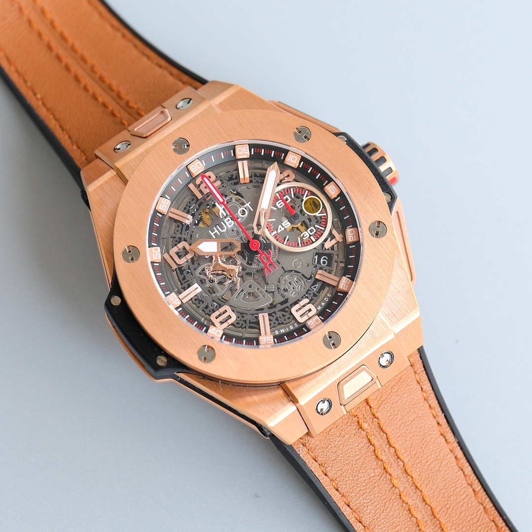 HBF  FACTORY
HUBLOT BlG BANG Series 401.OQ.0123.VR Carbon Fiber Bezel Composite material bezel Layering structure only Unique Charm Serial Number 401.NJ.0123.VR1 Bezel: Carbon fiber mixed with titanium. 2 Crystal: Sapphire crystal with anti-reflective coa