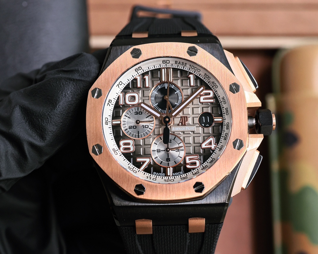 HBF FACTORY 12 small seconds ceramic ring mouth ?? version ?????? Audemars Piguet Royal Oak Offshore Royal 26041, top piece NO FAKE at first glance "JF FACTORY ORIGINAL BASIS dedicated research and development breakthrough barriers" Break the original blo