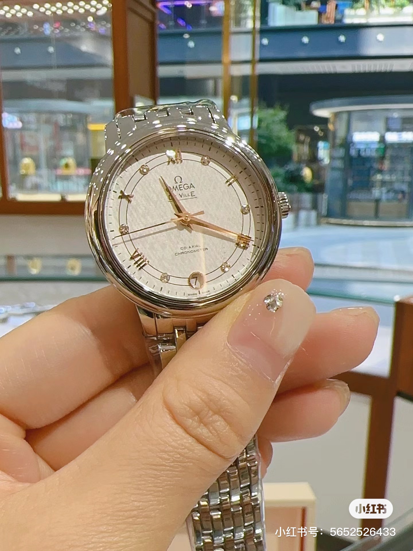 [?? Batch 280 Rose gold 300] OMEGA De Ville 27mm ladies quartz watch! It attracts a large number of loyal supporters. This collection of watches is simple in style, elegant in appearance, and showcases a remarkable timeless beauty. It is understated and u