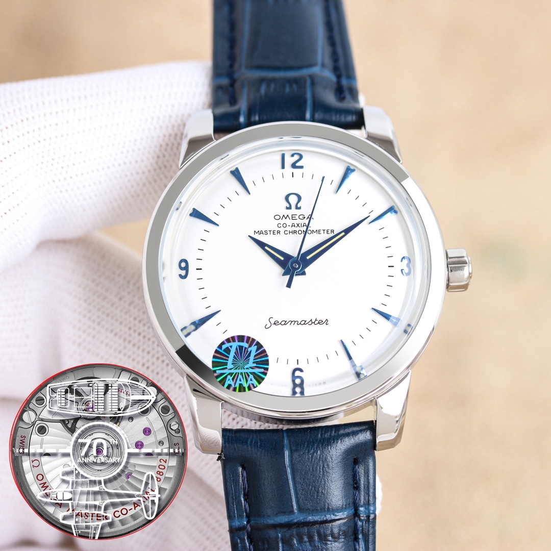 1400 gold and white
OMEGA Seamaster 1948 watch ?? to make a big comeback! Check it out!
?? Exclusive custom 8806 Master Chronometer integrated movement, texture, structure, balance wheel position and skeletonizing consistent with the original, visible bea