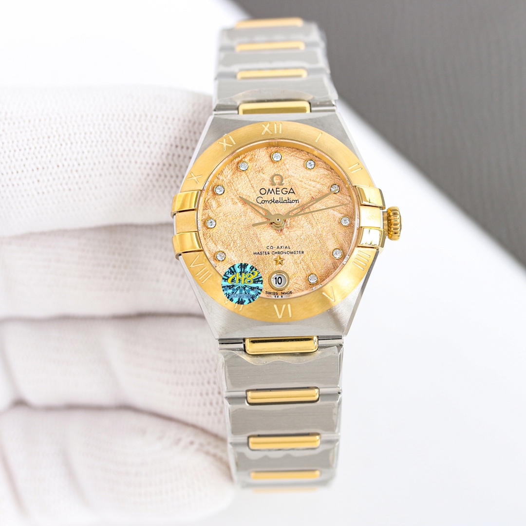White steel 1300 diamonds ?50 rooms ?50 All gold ?100
New [Celebrating][Celebrating] Leading the perfect fifth generation Omega Constellation (29mm)! Original disassembly, all-round synchronization with official! More meticulous aesthetic design and more 