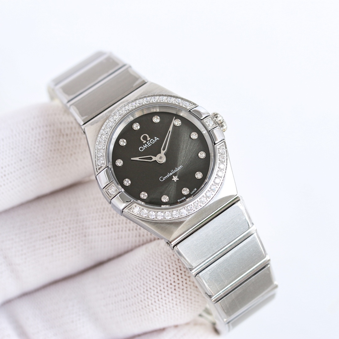 S+ sincere tribute to classic OMEGA ??DG1
Brilliant stars, writing the legend on the wrist Omega Constellation 28mm Swiss quartz watch
1. Crescent-shaped facets, adjusted gripper details are more delicate, the case and gripper blend more naturally after p