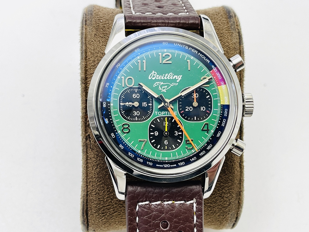 [GM Factory2023 release] TOP Breitling's new Chronograph Navitimer, Breitling reinterprets classic timepieces with bold colors.
1 ? 42MM in diameter, the same size as the original!
2 ? The iteration is undoubtedly a genuine and unique chronograph with a d