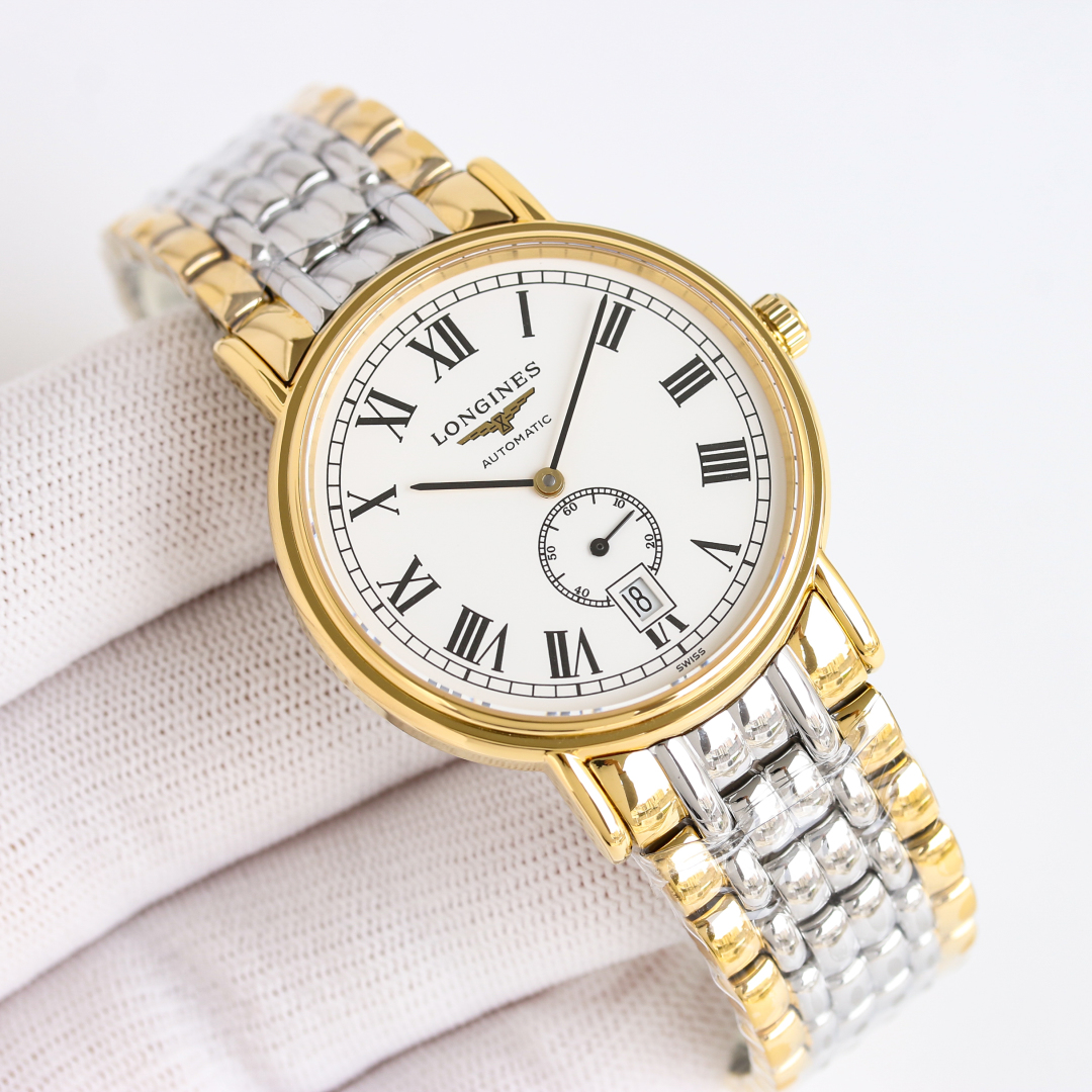 TW produced belt 1250 steel belt 1350
TW Factory Taiwan Factory new LONGINES two and a half hands ???LM1 Elegance collection, the watch interprets the brand 's deep understanding of traditional watchmaking aesthetics with timeless design and exquisite cra