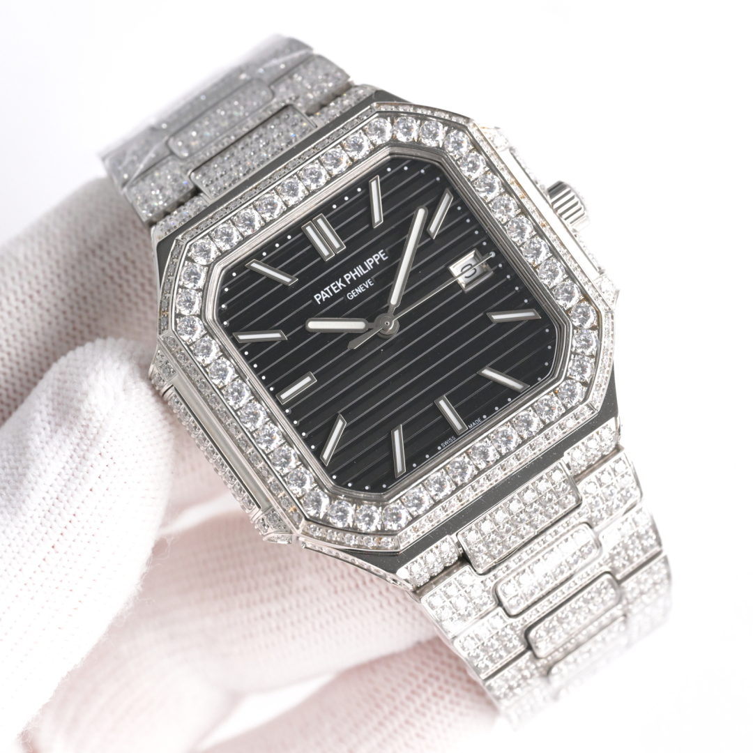 By TW 2600
The new TW Factory is here, a full diamond Pateaux with a unique diamond setting technique

Patek Philippe PP ???NK1 CUBITUS series 5821/1A-001 Starry Sky collection
Explore the perfect blend of luxury and exquisite craftsmanship

?? The perfec