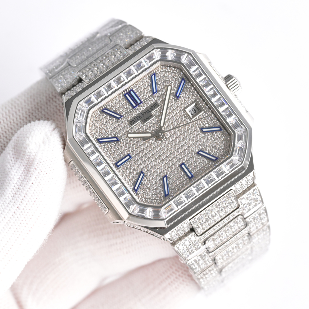 By TW 2600
The new TW Factory is here, a full diamond Pateaux with a unique diamond setting technique

Patek Philippe PP ???NK1 CUBITUS series 5821/1A-001 Starry Sky collection
Explore the perfect blend of luxury and exquisite craftsmanship

?? The perfec