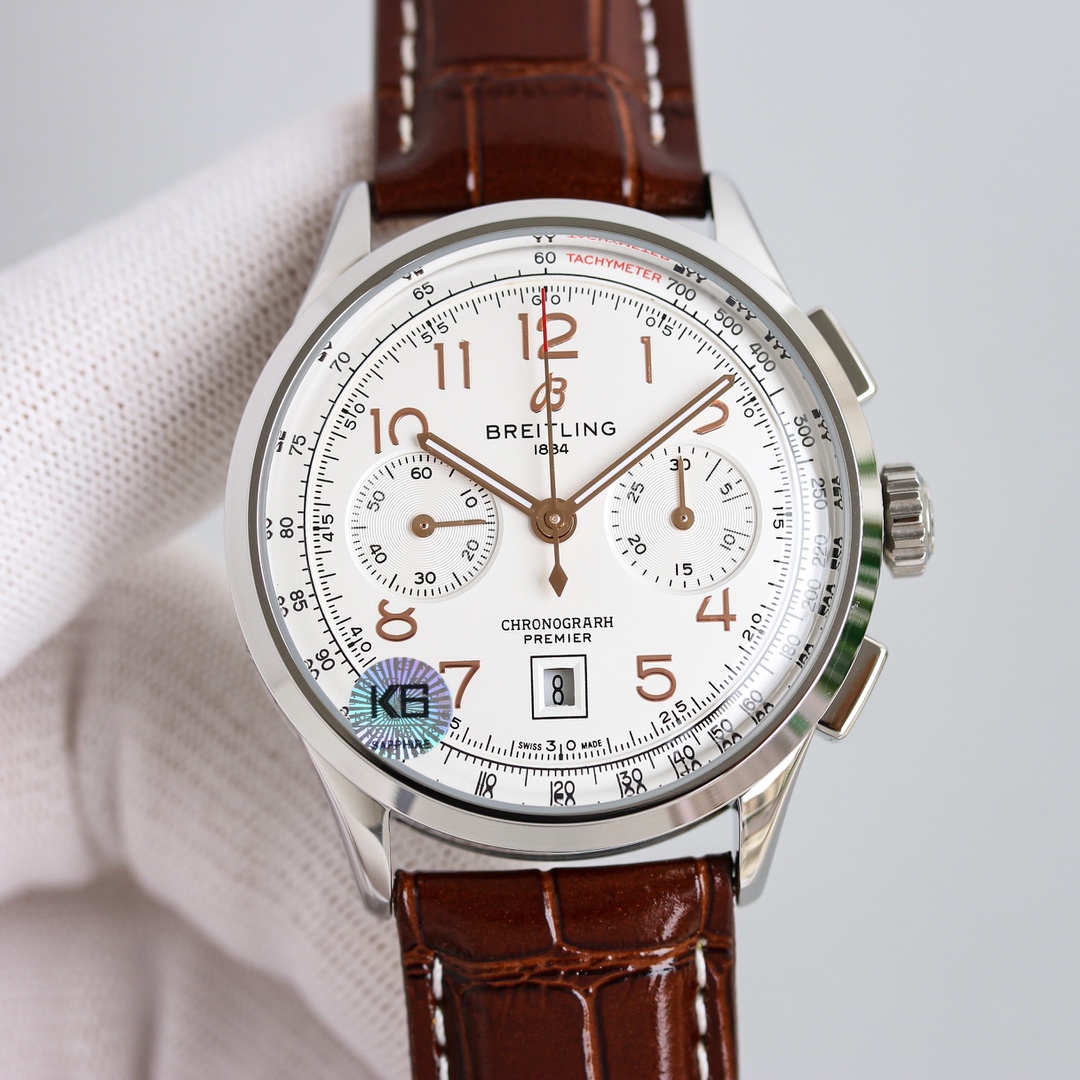 1650
TW New Breitling Premier B01 Chronograph (the same as Daniel Wu)
Material: 316L stainless steel
Diameter: 42mm
Thickness: 13.65 mm
Crystal: Pot lid curved crystal glass, double-sided anti-glare treatment
Case back: screw-down stainless steel, transpa