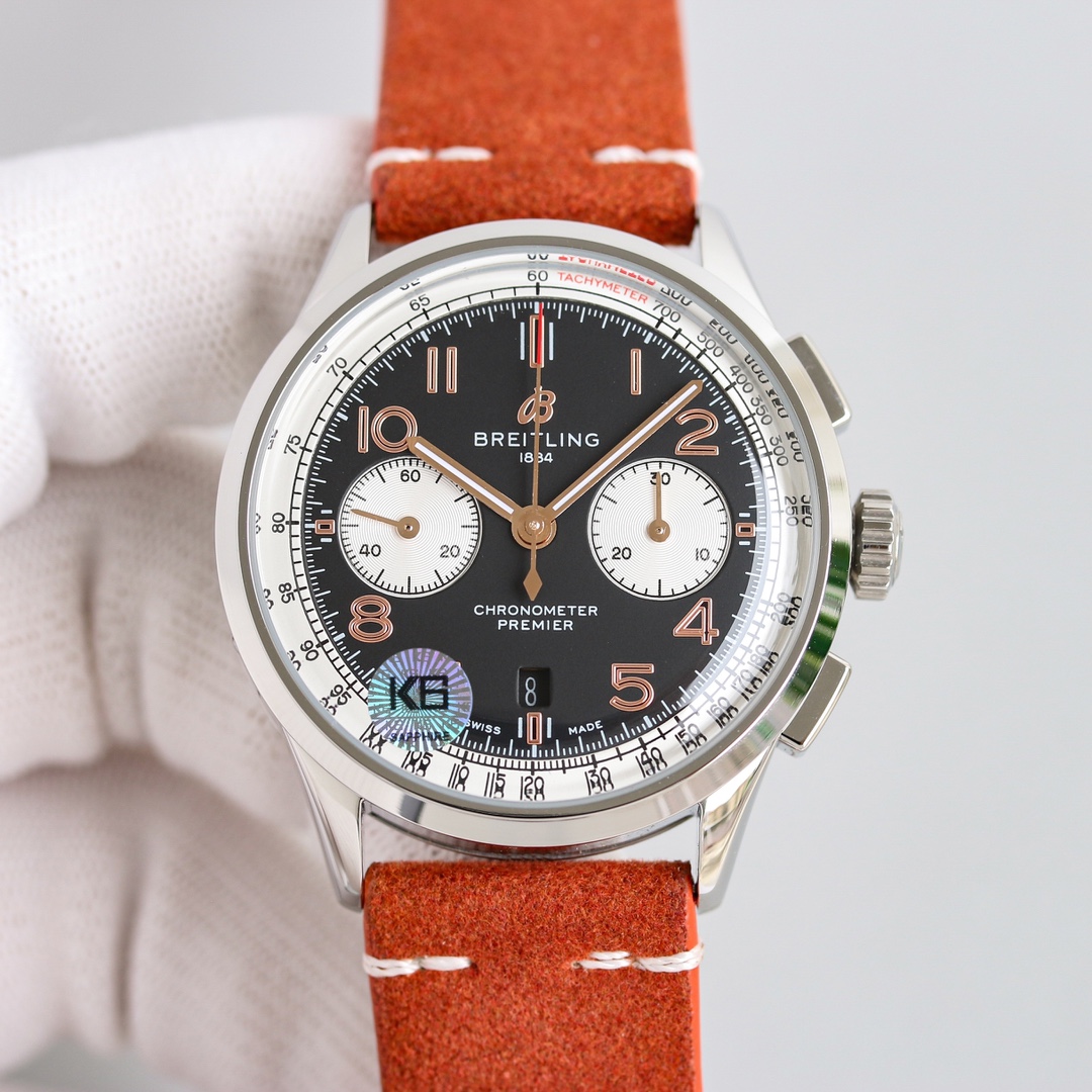 1650
TW New Breitling Premier B01 Chronograph (the same as Daniel Wu)
Material: 316L stainless steel
Diameter: 42mm
Thickness: 13.65 mm
Crystal: Pot lid curved crystal glass, double-sided anti-glare treatment
Case back: screw-down stainless steel, transpa