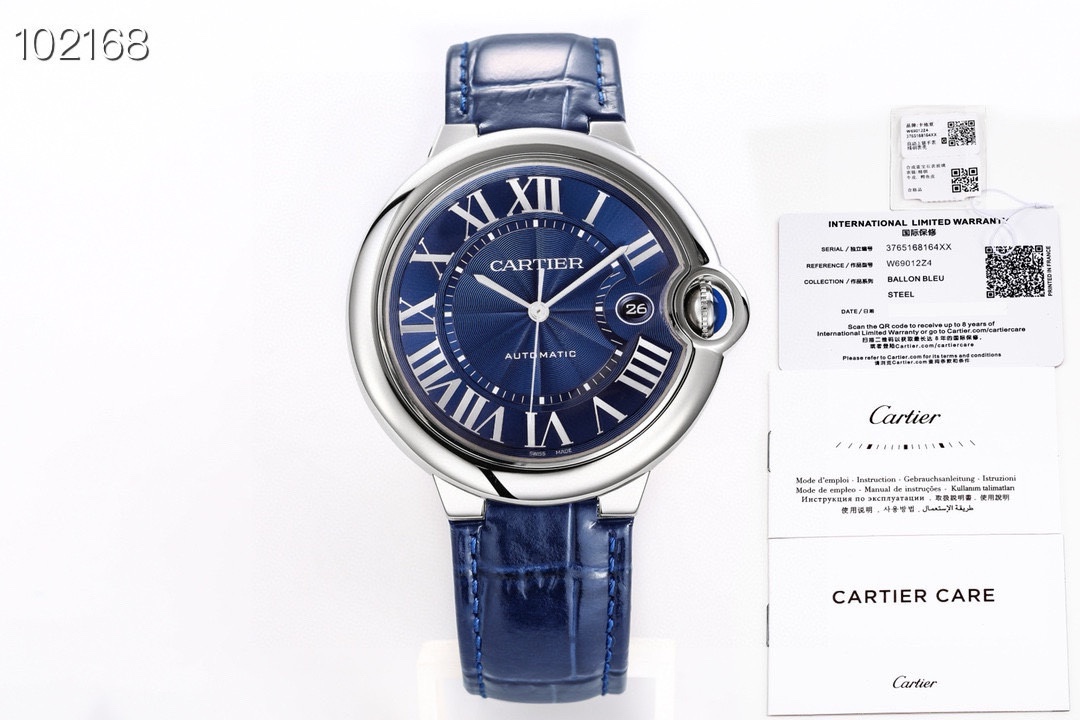AF CARTIER BallonBleu ??H1
Big update and new introduction: One watch, one code, three codes in one without repetition
A variety of movement options, 2824,2892.9015 cover plate, 1847 movement (2023), a new steel strap strap quick-release head version, cra