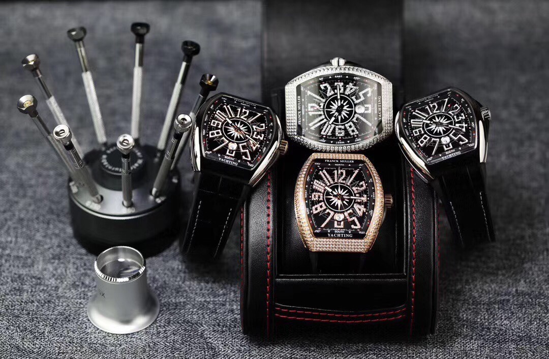 ABF New Black Yachts top-quality new models arrive Franck Muller FM Vanguard Yachting V45 Yacht series 44x54mm1. The case is 100% original mold, especially the black side grooves on the inner side of the middle of the sandwich structure case and the black