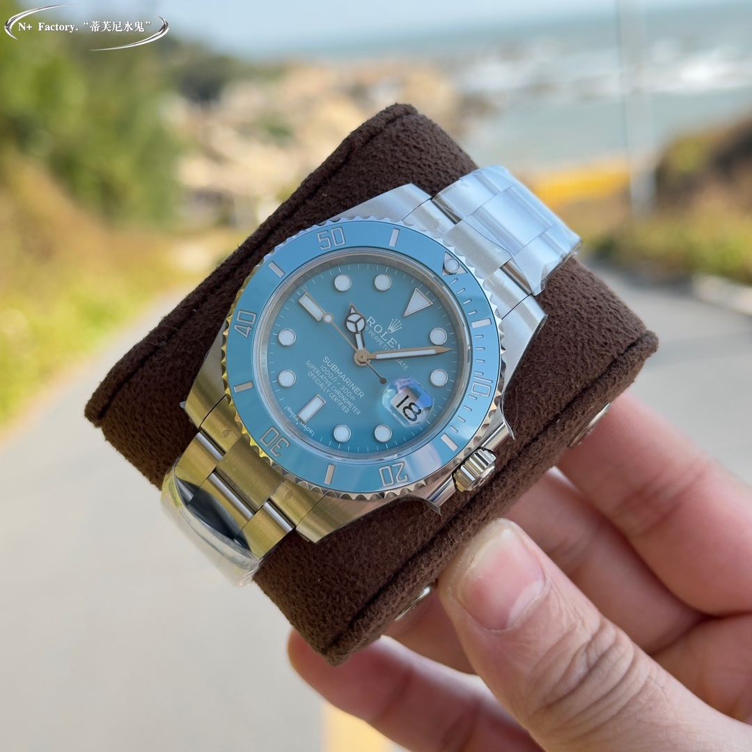 3186 modified 3285/1350-3285 all-in-one /1500??
??N+ Factory Spring 2025 collection "Tiffany Submariner" ROLEX Submariner Submariner SUB latest Official Tiffany Blue watch A new popular commemorative model launched to commemorate the "70th anniversary" of